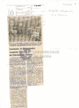 Estudantes do Propedêutico ocuparam Reitoria da Universidade Clássica