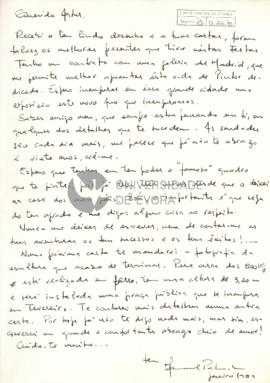 Correspondência de Manuel Patinha