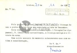 Correspondência de Mário Manuel dos Santos