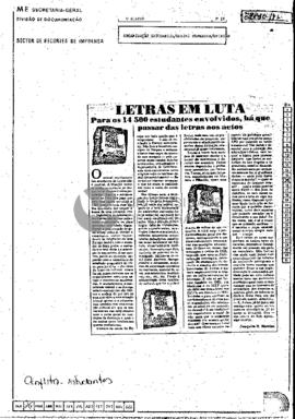 Letras em luta. Para os 14 500 estudantes envolvidas, há que passar das letras aos actos