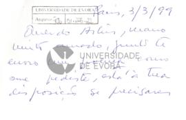 Correspondência de Maria Isabel Sobral Meireles