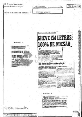 Estudantes de Letras fazem greve activa: Greve em Letras: 100% de Adesão: JSD critica ministro da...