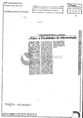 «Não» a Faculdade de Odontologia