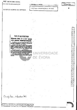 Alunos dos 1.º e 2.º anos em greve indeterminada