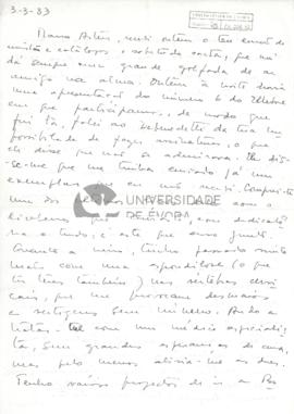 Correspondência de Maria Isabel Sobral Meireles