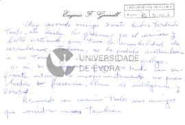 Correspondência de Amparo Segarra Vicente [Granell]