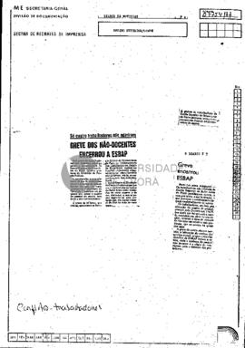 Só quatro trabalhadores não aderiram. Greve dos Não-Docentes encerrou a ESBAP: Greve encerrou ESBAP