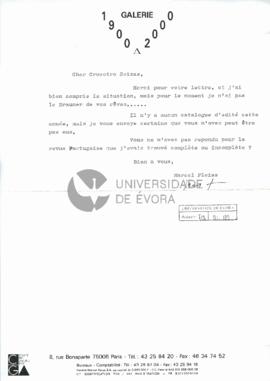 Correspondência de Marcel Fleiss