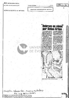 Dobram os sinos por Belas-Artes