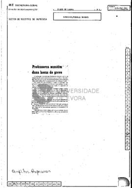 Professores mantêm duas horas de greve
