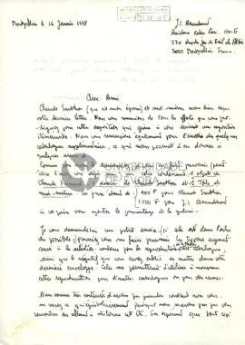 Carta de Jean-Louis Beaudonnet