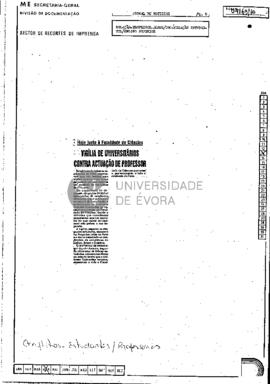 Vigília de Universitários contra actuação de professor