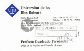 Correspondência de Perfecto Cuadrado Fernández