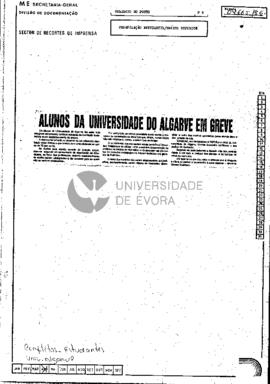 Alunos da Universidade do Algarve em greve