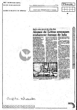 Alunos de Letras ameaçam endurecer formas de luta