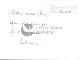 Correspondência de Liliane Jover