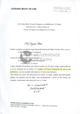 Correspondência de Livraria Modo de Ler