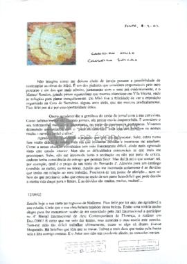 Correspondência de Alberto D'Assumpção