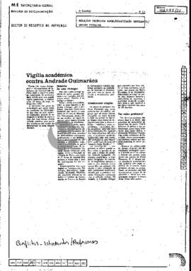 Vigília académica contra Andrade Guimarães