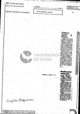 Professores do Centro criticam Ministério: Professores ameaçam com “luta”