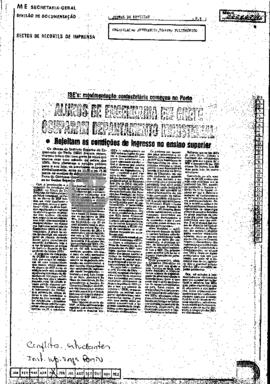 Alunos de Engenharia em greve ocuparam departamento ministral