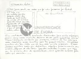 Correspondência de Manuel Patinha