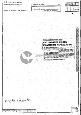 Na Universidade da Beira Interior. Estudantes exigem exames de repescagem