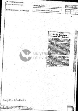 24 de Março. Dia do Estudante - greve  em «Letras»