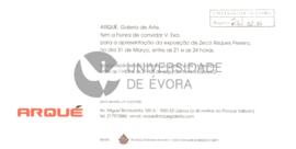 Convites de Arqué, Galeria de Artes