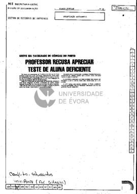 Professor recusa apreciar teste de aluna deficiente
