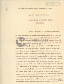 Carta de Francisco José Saldanha Neto