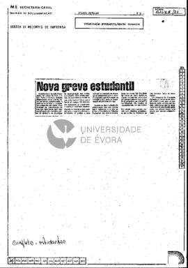 Nova greve estudantil