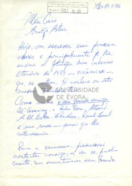 Carta de José Borrego