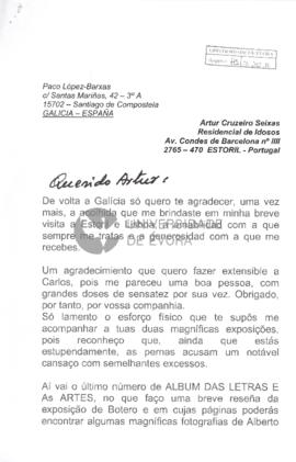 Correspondência de Francisco López Rodriguez