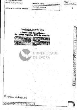 «Greve nas Faculdades de Letras registou 95% de adesão»
