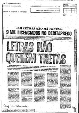 Letras não querem tretas