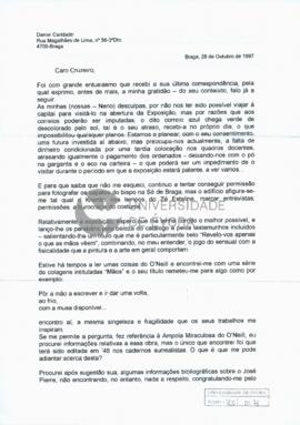 Carta de Daniel Caridade