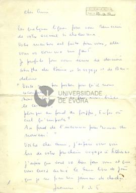 Carta de Jeanne Pinto de Figueiredo