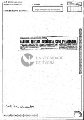 Alunos tentam audiência com presidente