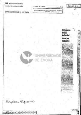 Professores de ESE de Setúbal ameaçam com greve