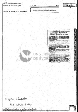Associação Académica contesta processo de luta
