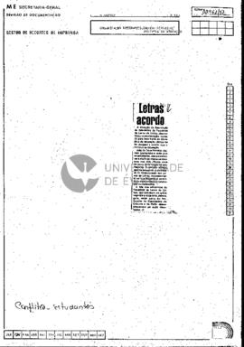 Letras acordo