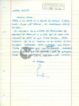 Carta de Luís Alves da Costa