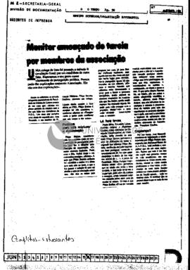 Monitor ameaçado de tareia por membros da associação