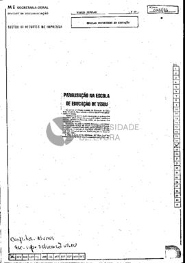 Paralisação na Escola de Educação de Viseu