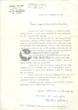 Carta de Egídio Álvaro