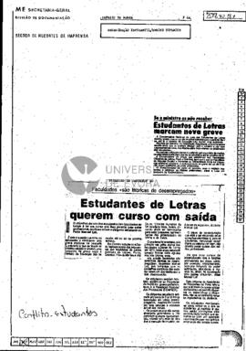 Se os ministro os não receber. Estudantes de Letras marcam nova greve: Faculdades «são fábricas d...