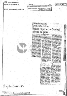 Demissão coloca Escola Superior de Setúbal à beira da greve