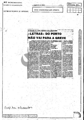 Proposta do reitor agradou aos estudantes. «Letras» do Porto não vai para a greve