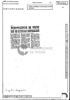 Perspectivas de greve em 15 Escolas Superiores